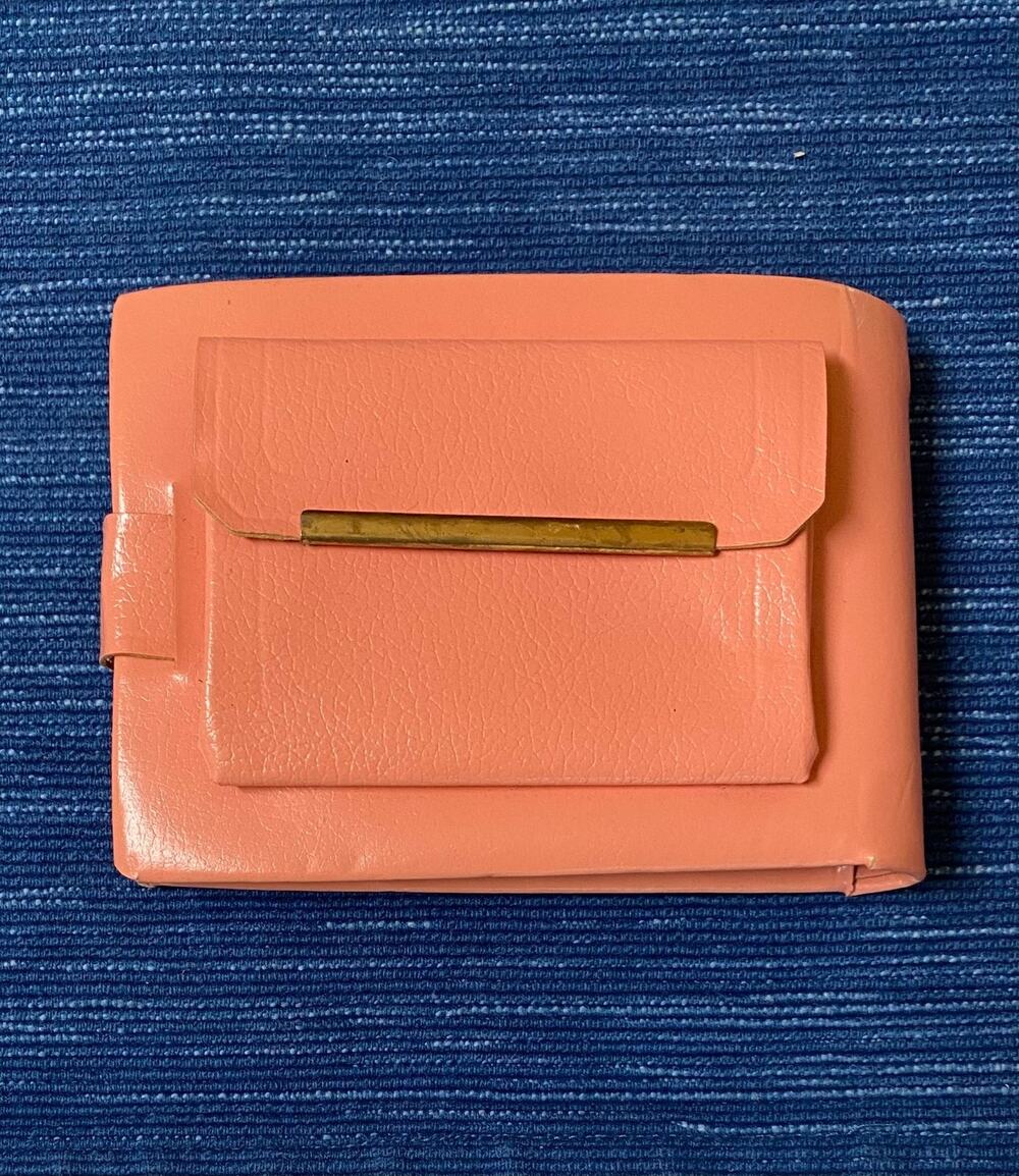 Vintage Original Pink Coral Vinyl Wallet MCM 50's 60's 85B